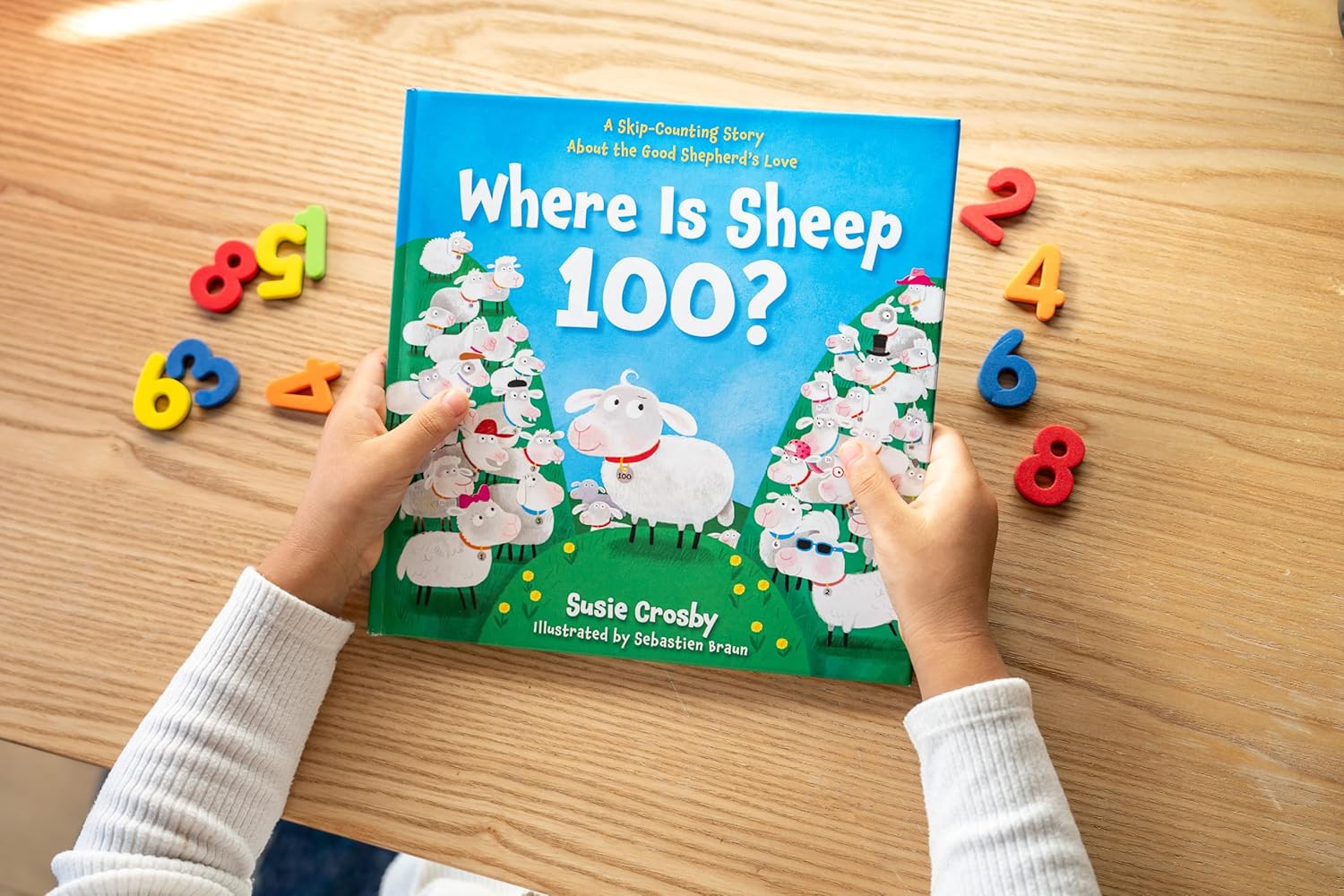 Where Is Sheep 100? – Little Bible Heroes Board Book #11 | A Skip-Counting Adventure About the Good Shepherd’s Love. Book in the hand
